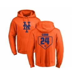 Baseball New York Mets #24 Robinson Cano Orange RBI Pullover Hoodie