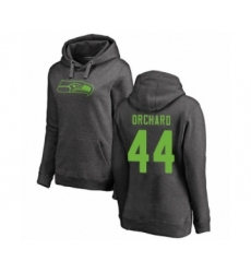 Football Women's Seattle Seahawks #44 Nate Orchard Ash One Color Pullover Hoodie