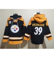 Men's Pittsburgh Steelers #39 Minkah Fitzpatrick Black Ageless Must-Have Lace-Up Pullover Hoodie
