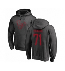 Football Houston Texans #71 Tytus Howard Ash One Color Pullover Hoodie