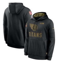 Men's NFL Tennessee Titans 2020 Salute To Service Black Pullover Hoodie