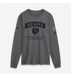 Chicago Bears Nike 2026 Salute to Service Long Sleeve T Shirt  Gray