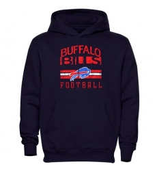 NFL Buffalo Bills Pregame Pullover Hoodie - Navy Blue