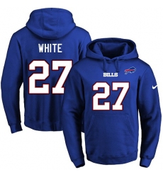 NFL Men's Nike Buffalo Bills #27 Tre'Davious White Royal Blue Name & Number Pullover Hoodie