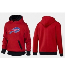 NFL Men's Nike Buffalo Bills Logo Pullover Hoodie - Red/Black