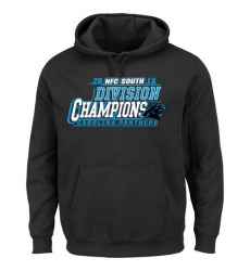 NFL Men's Carolina Panthers Majestic Black 2015 NFC South Division Champions Pullover Hoodie
