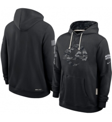 Men's Los Angeles Rams Black 2026 Salute to Service Sideline Dri-FIT Pullover Hoodie