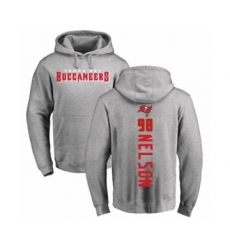 Football Tampa Bay Buccaneers #98 Anthony Nelson Ash Backer Pullover Hoodie