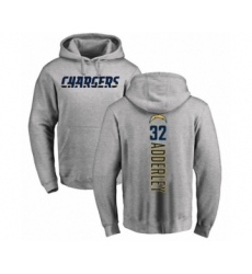 Football Los Angeles Chargers #32 Nasir Adderley Ash Backer Pullover Hoodie