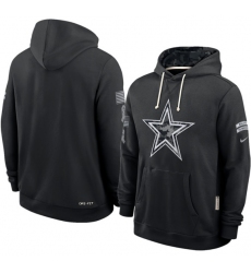 Men's Dallas Cowboys Black 2026 Salute to Service Sideline Dri-FIT Pullover Hoodie