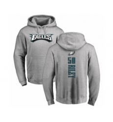 Philadelphia Eagles #50 Duke Riley Ash Backer Pullover Hoodie