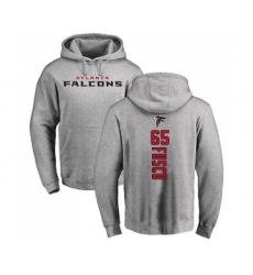 Football Atlanta Falcons #65 Brandon Fusco Ash Backer Pullover Hoodie