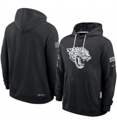 Men's Jacksonville Jaguars Black 2026 Salute to Service Sideline Dri-FIT Pullover Hoodie