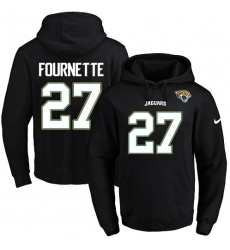 NFL Men's Nike Jacksonville Jaguars #27 Leonard Fournette Black Name & Number Pullover Hoodie