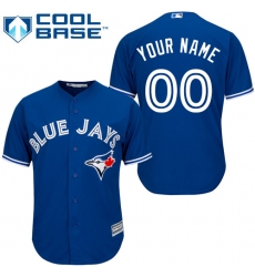 Men's Majestic Toronto Blue Jays Customized Replica Blue Alternate MLB Jersey