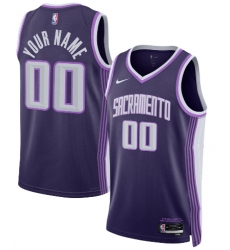 Men's Sacramento Kings Active Player Custom Purple 2025-26 City Edition Swingman Stitched Jersey