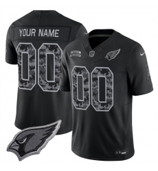 Men's Arizona Cardinals Active Player Custom Black F.U.S.E. 2026 Salute to Service Limited Football Stitched Jersey