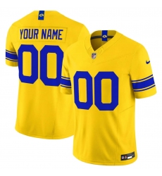 Men's Los Angeles Rams Active Player Custom Yellow 2026 F.U.S.E. Vapor Limited Football Stitched Jersey