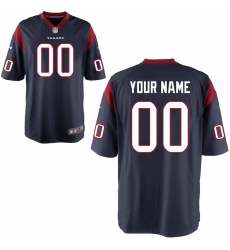Men's Houston Texans Nike Navy Custom Game Jersey