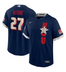 Men's Houston Astros #27 José Altuve Nike Navy 2021 MLB All-Star Game Replica Player Jersey