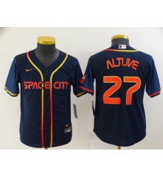 Youth Toddler Houston Astros #27 Jose Altuve Nike Navy 2022 City Connect Player Jersey