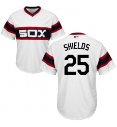 Men's Majestic Chicago White Sox #33 James Shields Replica White 2013 Alternate Home Cool Base MLB Jersey