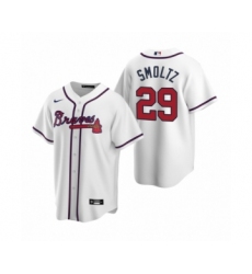 Women Atlanta Braves #29 John Smoltz Nike White 2020 Replica Home Jersey