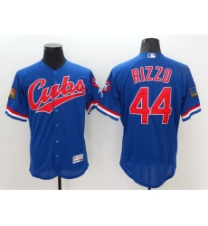 Men's Chicago Cubs #44 Anthony Rizzo Blue Royal Alternate Stitched Baseball Jersey