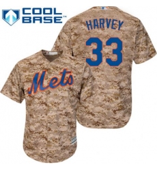 Women's Majestic New York Mets #33 Matt Harvey Replica Camo MLB Jersey