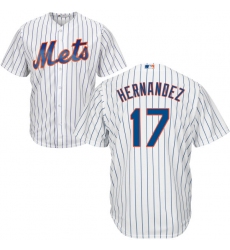Youth Majestic New York Mets #17 Keith Hernandez Authentic White Home Cool Base MLB Jersey