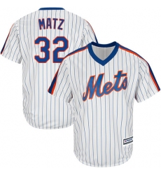 Youth Majestic New York Mets #32 Steven Matz Replica White Alternate Cool Base MLB Jersey