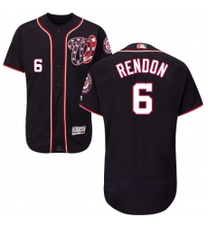 Men's Majestic Washington Nationals #6 Anthony Rendon Navy Blue Alternate Flex Base Authentic Collection MLB Jersey