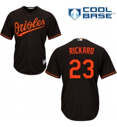 Youth Majestic Baltimore Orioles #23 Joey Rickard Authentic Black Alternate Cool Base MLB Jersey