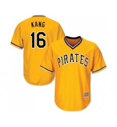 Youth Pittsburgh Pirates #16 Jung-ho Kang Replica Gold Alternate Cool Base Baseball Jersey