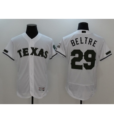 Men's Texas Rangers #29 Adrian Beltre White Cooperstown Collection Jersey
