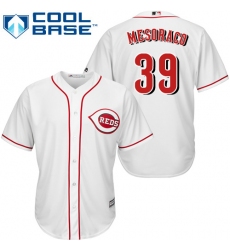 Youth Majestic Cincinnati Reds #39 Devin Mesoraco Authentic White Home Cool Base MLB Jersey