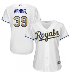 Women's Majestic Kansas City Royals #39 Jason Hammel Authentic White Home Cool Base MLB Jersey
