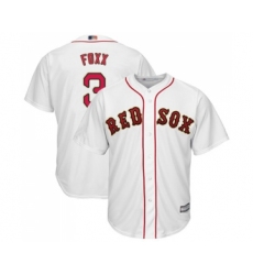 Youth Boston Red Sox #3 Jimmie Foxx Authentic White 2019 Gold Program Cool Base Baseball Jersey