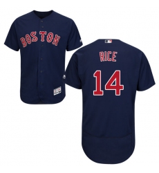 Men's Majestic Boston Red Sox #14 Jim Rice Navy Blue Alternate Flex Base Authentic Collection MLB Jersey