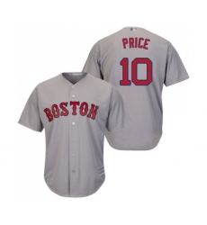 Youth Boston Red Sox #10 David Price Replica Grey Road Cool Base Baseball Jersey