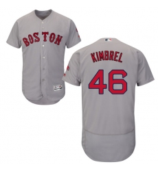 Men's Majestic Boston Red Sox #46 Craig Kimbrel Grey Road Flex Base Authentic Collection MLB Jersey