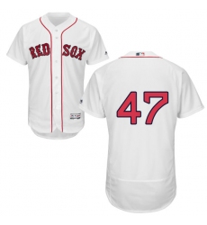 Men's Majestic Boston Red Sox #47 Tyler Thornburg White Flexbase Authentic Collection MLB Jersey