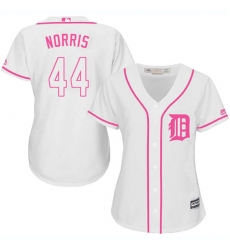 Women's Majestic Detroit Tigers #44 Daniel Norris Authentic White Fashion Cool Base MLB Jersey