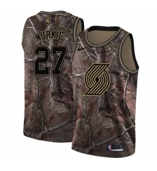 Women's Nike Portland Trail Blazers #27 Jusuf Nurkic Swingman Camo Realtree Collection NBA Jersey