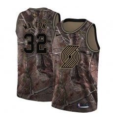 Youth Nike Portland Trail Blazers #32 Bill Walton Swingman Camo Realtree Collection NBA Jersey