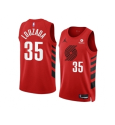 Men's Portland Trail Blazers #35 Didi Louzada 2022-23 Red Statement Edition Swingman Stitched Basketball Jersey