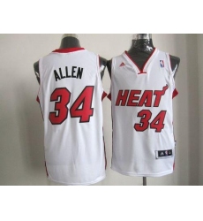 Revolution 30 Heat #34 Ray Allen White Stitched NBA Jersey