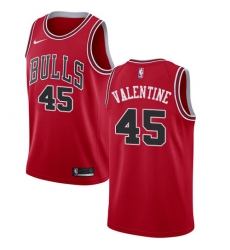 Women's Nike Chicago Bulls #45 Denzel Valentine Swingman Red Road NBA Jersey - Icon Edition