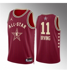 Men's 2024 All-Star #11 Kyrie Irving Crimson Stitched Basketball Jersey