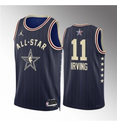 Men's 2024 All-Star #11 Kyrie Irving Navy Stitched Basketball Jersey